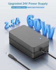 24V Power Supply 2.5A 60W AC Adapter 100-240V 50-60Hz 24 Volt 2.5a(14 DC Tips)