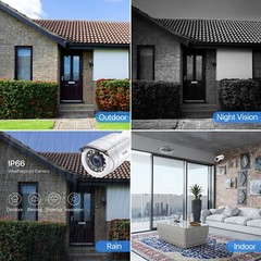 ZOSI H.265+8CH 5MP Lite DVR Security Camera System 1080P Home IR Night CCTV IP66