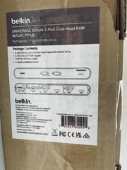 Belkin Universal 2nd Gen Secure F1DN202KVMUN4 KVM Switch, 2-Port Dual Head w/CAC