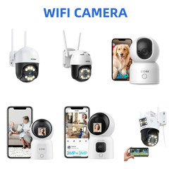 ZOSI Wireless 3MP/5MP/8MP WIFI IP Dual-Lens Wired Human Baby Monitor Camera