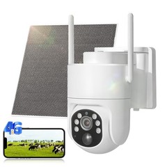 4G LTE Cellular Solar Wireless Security Camera Lifetime Free Unlimited Data