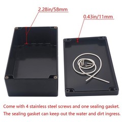 Project Box ABS Plastic Black Electrical 7.87″x4.72″x2.95″,