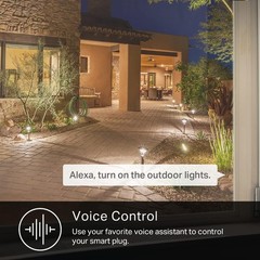 Outdoor Smart Plug Dual Sockets Wi-Fi Weather Resistant Alexa Google IFTTT