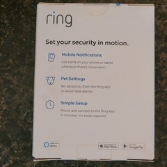 Ring Alarm Motion Sensor 2nd Gen White – Works with Alexa Z-Wave NEW In Box