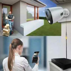 Night Owl CM-FTD4LS-B-V2 2K 2560×1440 (4MP) Wired Add-on Camera with Spotlight