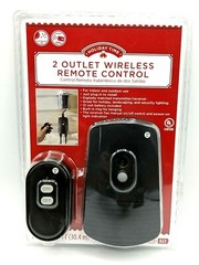 Holiday Times 2 Outlet Wireless Remote Control Indoor & Outdoor 100 ft Range New