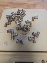 20 Pack Lot L-Shaped Right Angle BNC Male to Female Adapter Connector CCTV DVR