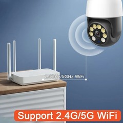 5MP 5G WIFI Bulb Camera TUYA Smart Life PTZ Outdoor Cam Work with Alaxa Google