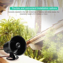 110dB Siren Alarm, 4 x 4.2 in Security Horns Sirens, IP65 Waterproof 12V Sire…