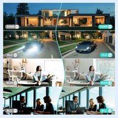 Vikylin 8MP 4K PoE IP Security Camera Outdoor Full Color Night Vision IP67 Audio