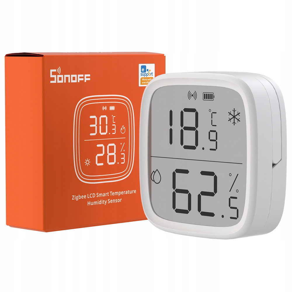 SONOFF LCD Zigbee Temperature & Humidity Sensor Indoor Digital Smart Thermometer