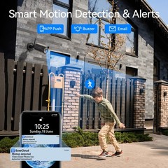 Wireless WiFi Camera Security System CCTV Outdoor Audio 12” Monitor 10CH NVR