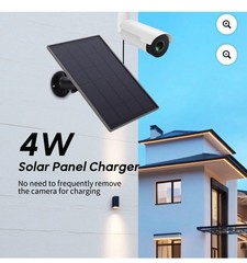 Solar Panel for Security Camera, Battery Kit with Built-in 6000mAh Rechargeable