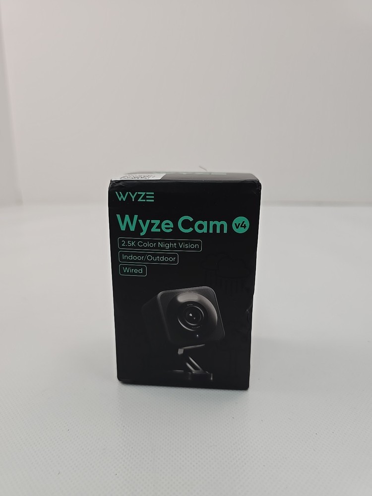 Wyze – Cam V4 2.5k QHD WiFi, Indoor/Outdoor, Wired Security Camera with Color…