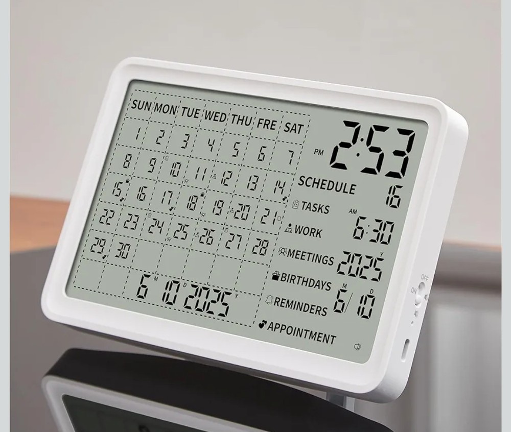 Brand New 8″ White Smart Digital Calendar Rechargeable Home Office