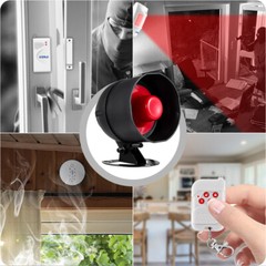 KERUI Alarm Home Security System Door Sensor Garage Detect Anti-theft Loud Siren