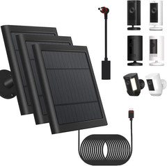 3 Pack – Solar Panel for Security Camera Spotlight Cam Plus/Pro(Battery) Stick u