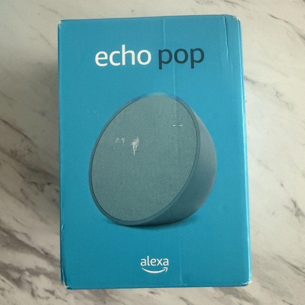 Amazon Echo Pop Bluetooth Smart Speaker w/ Alexa Midnight Teal Brand New SEALED