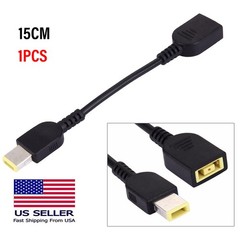 Male to Female Square Adapter Power Extension Cable for Lenovo ThinkPad 15cm