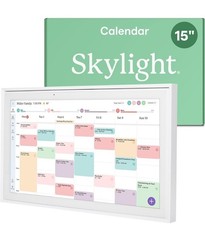 Skylight – Calendar: 15 Inch Touchscreen Smart Calendar and Chore Chart – White