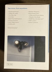 Ring Floodlight Cam Wired Plus 1080p Outdoor WiFi Camera with Night Vision Black