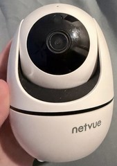 Netvue Wi-Fi Home Security Camera Indoor Pan/Tilt – Powers On Only / As-Is