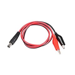 uxcell 2.1mmx5.5 mm 12V DC Male Jack to Alligator Clip Power Cable 54cm