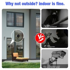 4MP WiFi Window Camera Infrared Night Vision Real Time Home Security Monitoring