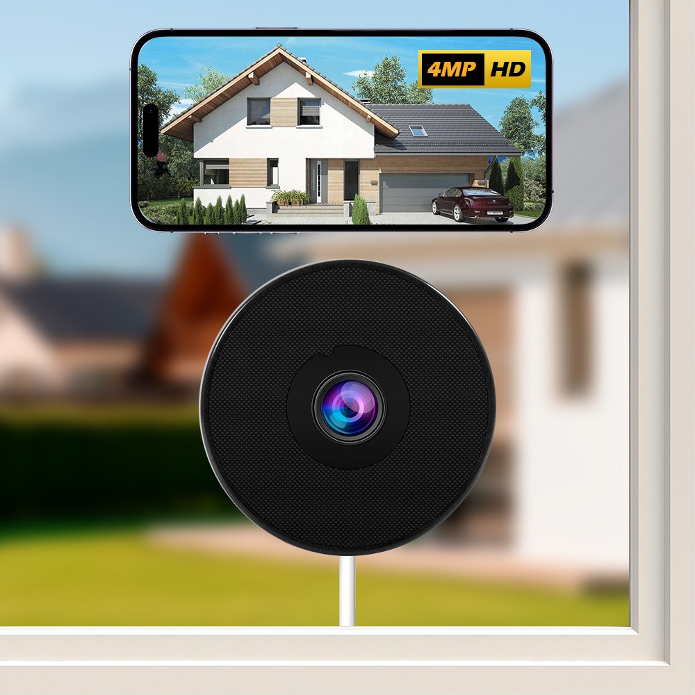 4MP WiFi Window Camera Infrared Night Vision Real Time Home Security Monitoring