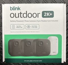 Blink Outdoor 2K+ Wireless 3 Cameras Black W/ SYNC module NEW IN BOX FREESHIP