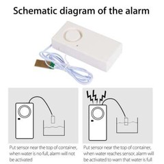 3 Pack Water Leak Alarm Flood Level Overflow Detector Sensor Home Security Alert
