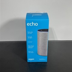 Amazon Echo 2nd Gen Smart Fabric Speaker, Bluetooth, Wi-Fi, Alexa w/ Pwr Adapter