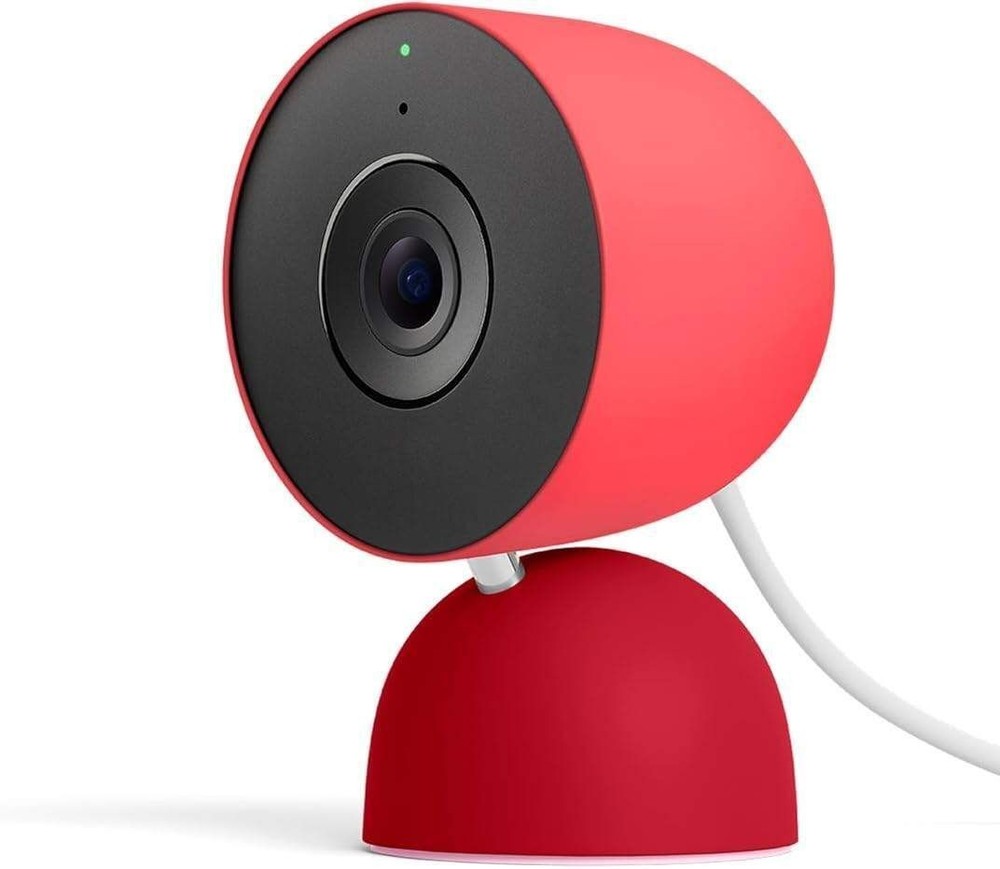 Google Nest Cam Indoor Wired 3rd Gen 2K Video Gemini Red NEW FAST SHIP