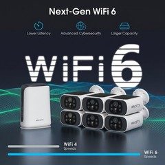 ARCCTV 4MP Solar Battery Wireless Security Camera System Outdoor Home 2Way Audio