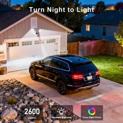 4K Floodlight Security Camera,Security Camera Outdoor with a 32GB Micro SD Ca…