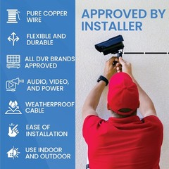 All-in-One 3-in-1 BNC Cable for CCTV & Surveillance