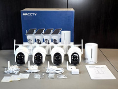 Arcctv Home Security System HD Camera Kit – AR-D6024, White, Solar Powered