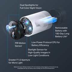 TP-Link Tapo 2K QHD Outdoor Wireless Camera Color Night Vision Alexa C420S2