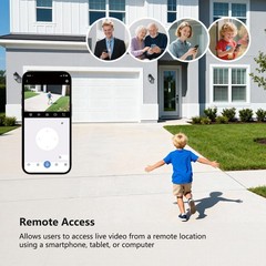 JENNOV 5MP Wireless PTZ Security Camera System WiFi Outdoor 1TB 10CH Home NVR