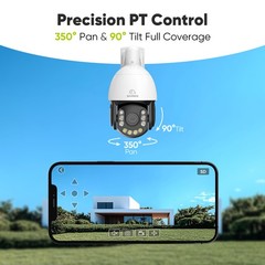 SANNCE 8CH 4K NVR 8MP POE Security Camera System PTZ 20x Zoom Two Way Audio