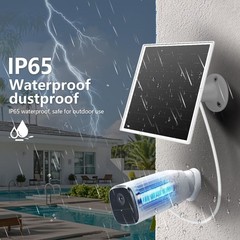 Fast-Charging 6W Solar Panel with Adjustable Mount for Battery Cameras, USB-C