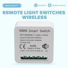 WiFi Relay , DIY Timer Light Module /Tuya Application, Remote Control H9X5