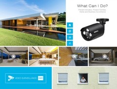 4CH 4MP Lite DVR CCTV Security Camera System Outdoor Night With 500GB Hard Drive