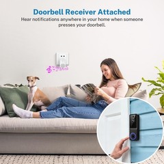 Wireless Video Doorbell Camera,1080P FHD, Motion Detection, Two-Way Audio, Ni…
