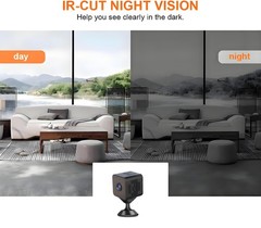 HD , Wireless Mini for Office & Home Small with Night Vision with Android & iOS