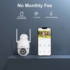 ANRAN Wireless WiFi Security Camera Smart 360° PTZ 2way Audio Outdoor 3MP/5MP