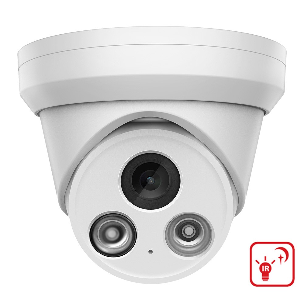VIKYLIN 8MP IR Night Vision Turret IP Camera 4K MIC WDR POE White/Black Optional
