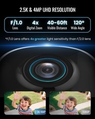 Security Cameras Wireless Outdoor, 2.5K WiFi Battery Powered Cameras for Home…
