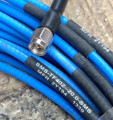 1pc SMS-TF402-20.0-SMS 18GHz 50cm SMA Male RF Cable