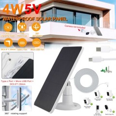 Solar Panel for Ring Spotlight Camera Security Cam Battery Charger Outdoor 13FT
